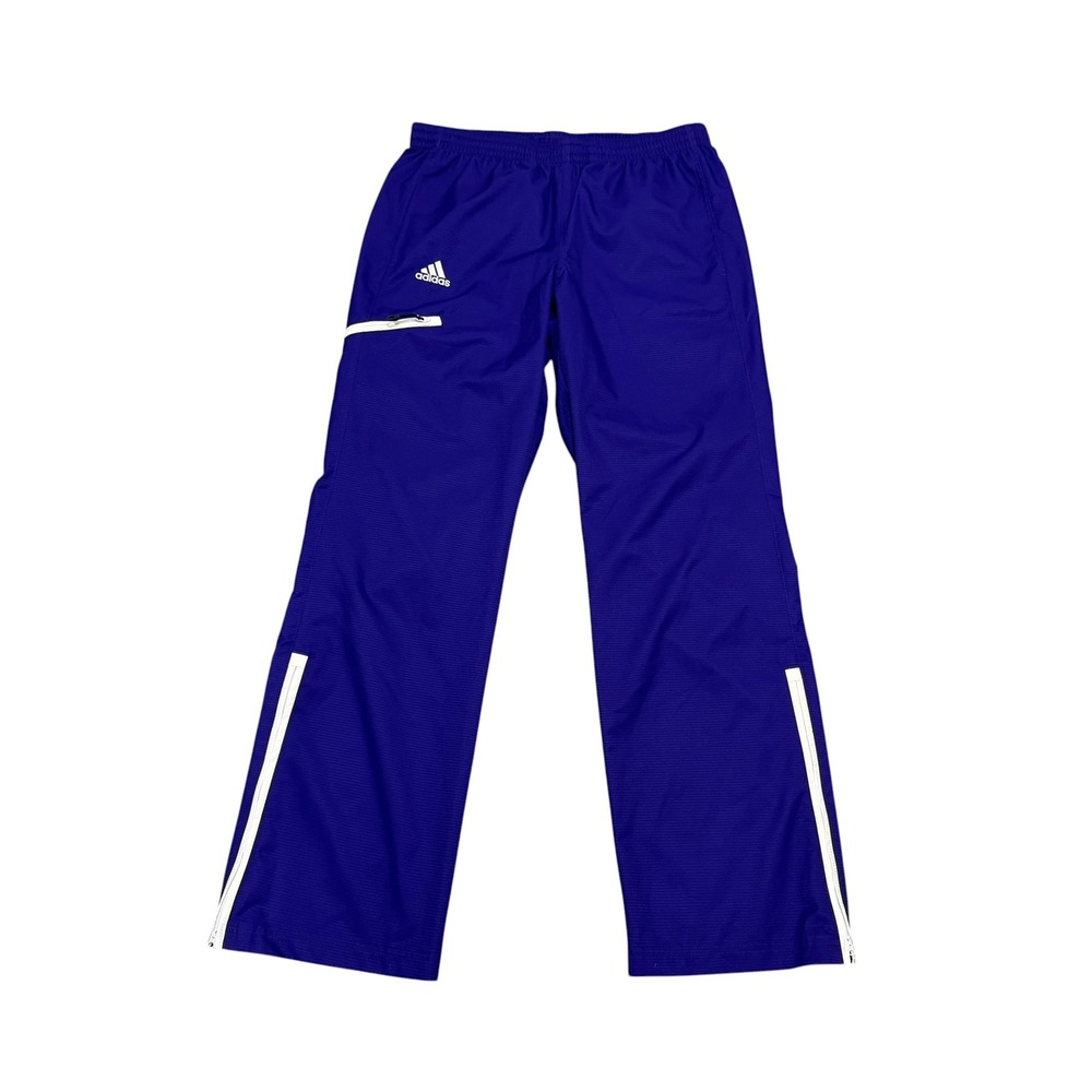 Adidas Womens Climalite Athletic Pants Purple Zipper Leg Track Pants 344P Size M